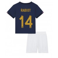 Frankrike Adrien Rabiot #14 Hjemmedraktsett Barn VM 2022 Kortermet (+ Korte bukser)